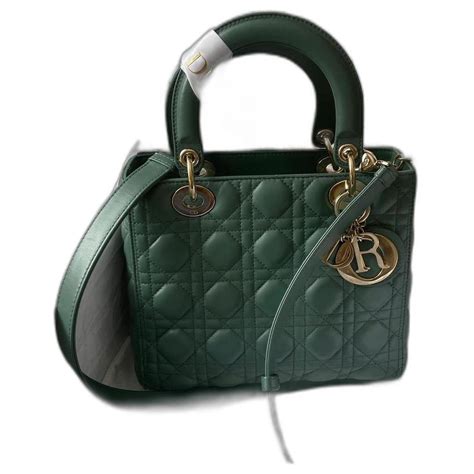 sac lady dior vert